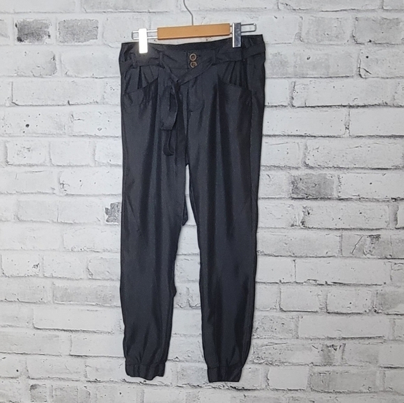 Joe’s Jeans Black Paperbag Waist Jogger Pants Size 25 Women’s - Picture 4 of 4